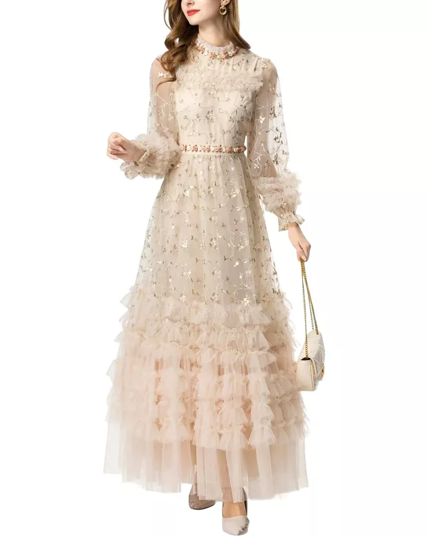 Burryco Embellished Maxi Dress