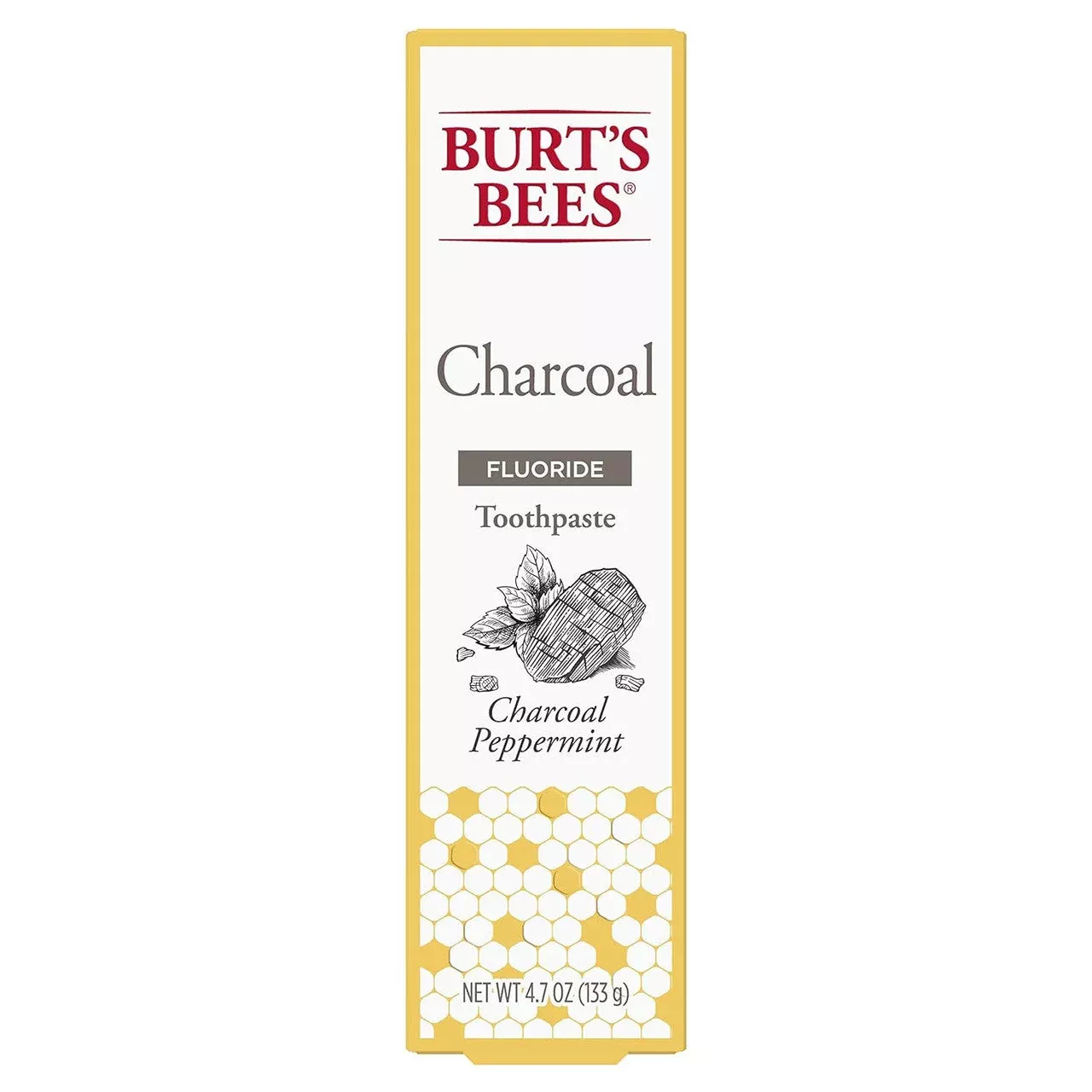 Burt's Bees 0.243% Charcoal Peppermint Toothpaste, 4.7 oz