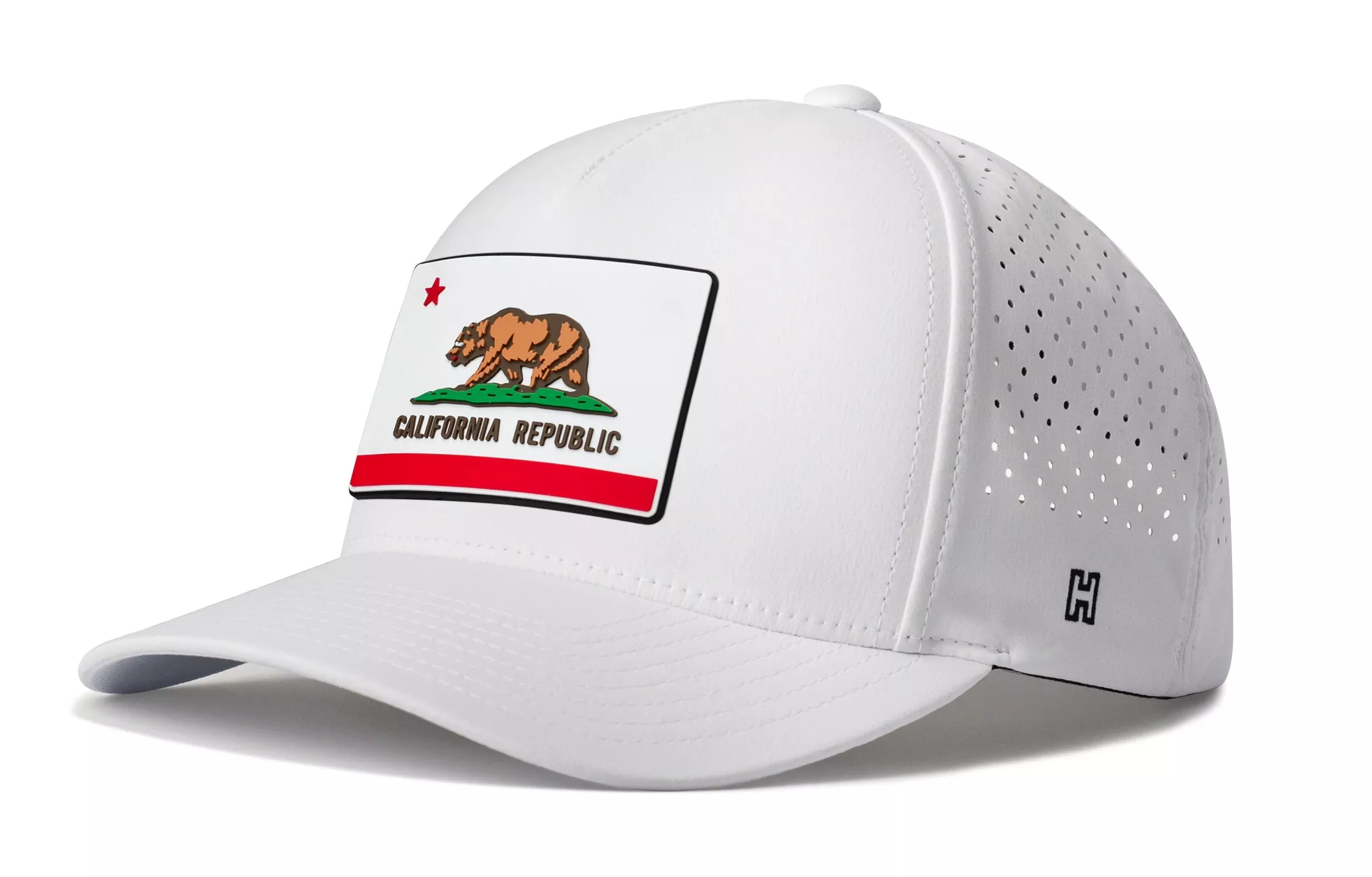 California Flag Performance 5-Panel Hat| CA Flexfit Snapback