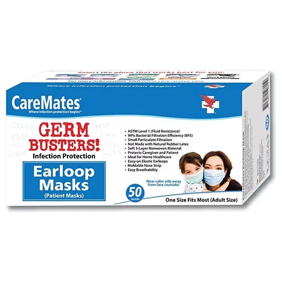 CareMatesMasksEarloop 50Ct