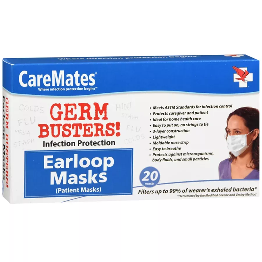 CareMatesMasksEarloop20ct