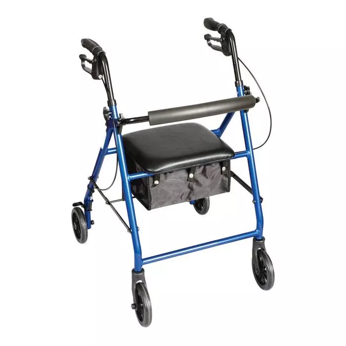 Carex Classics Rolling Walker – Metallic Blue