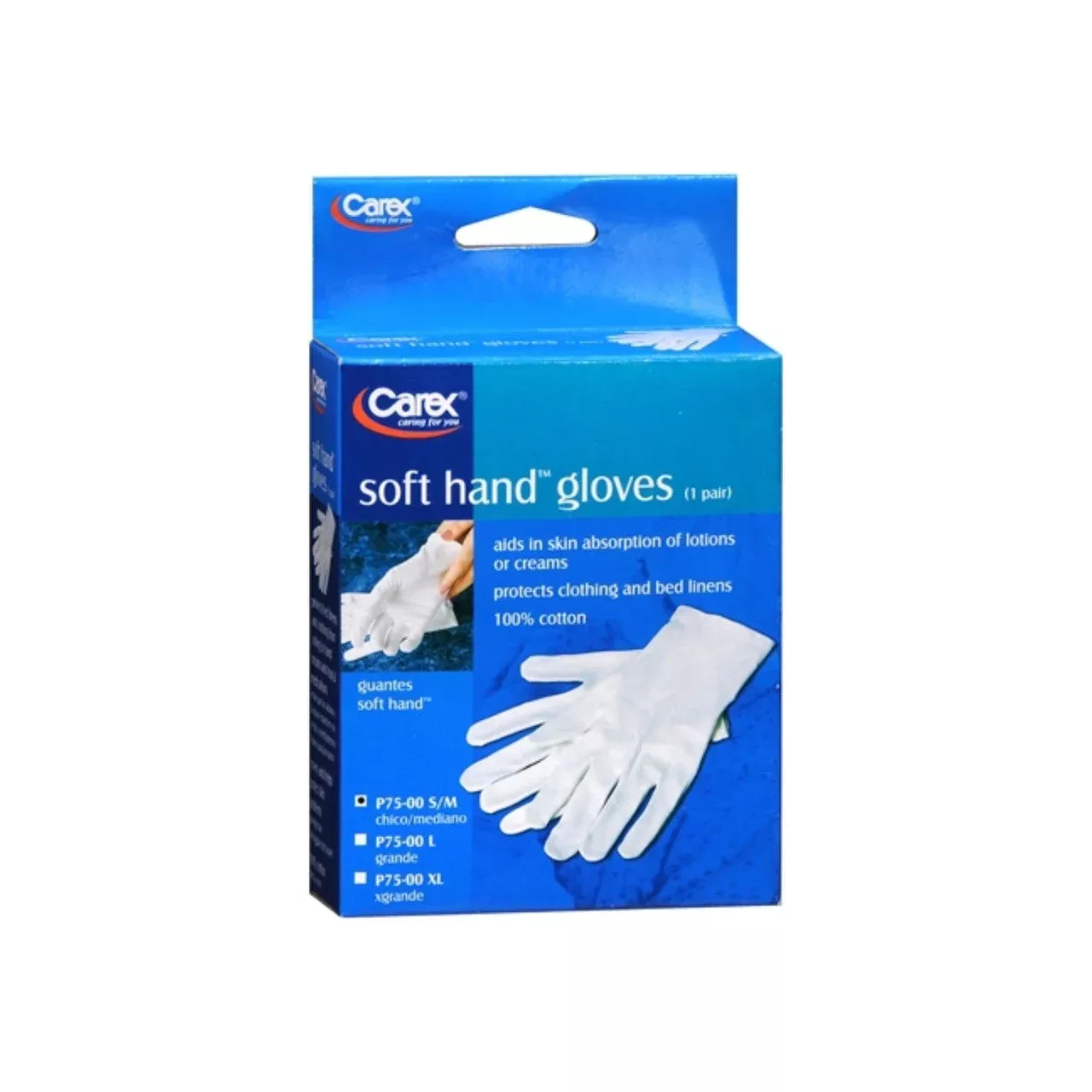 Carex Soft Hand™ Cotton Glove, Small/Medium, 1 Pair