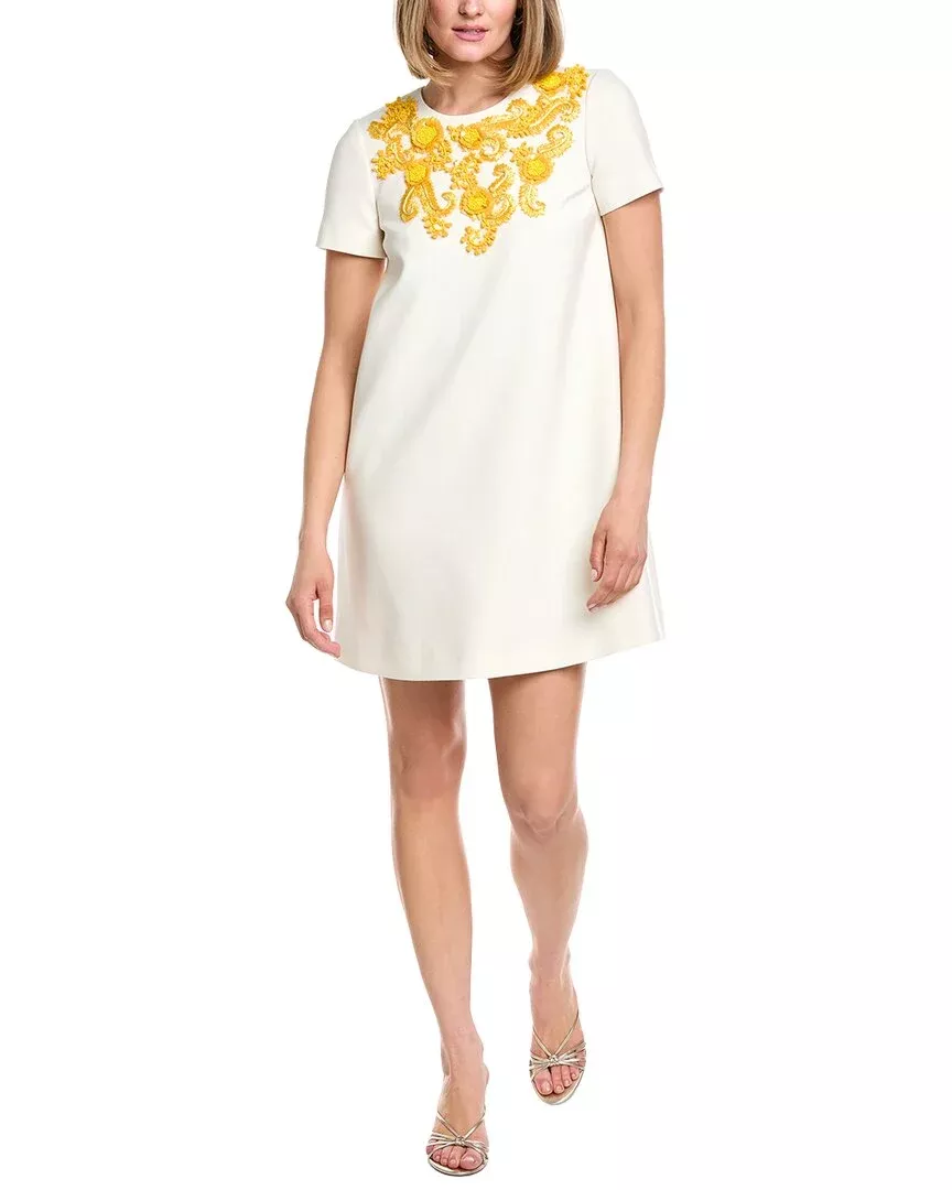 Carolina Herrera A-Line Wool-Blend Shift Dress