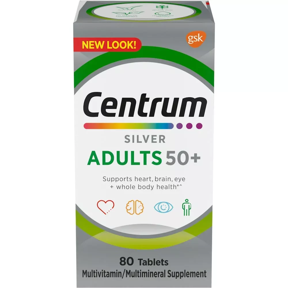 Centrum Silver Multivitamin/Multimineral Supplement, Adults 50+, Tablets