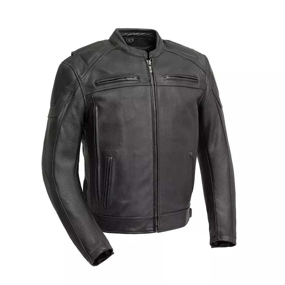 Chaos - Men's Leather Motorcycle Jacket