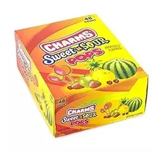 Charms Sweet Sour Pops 48 Ct