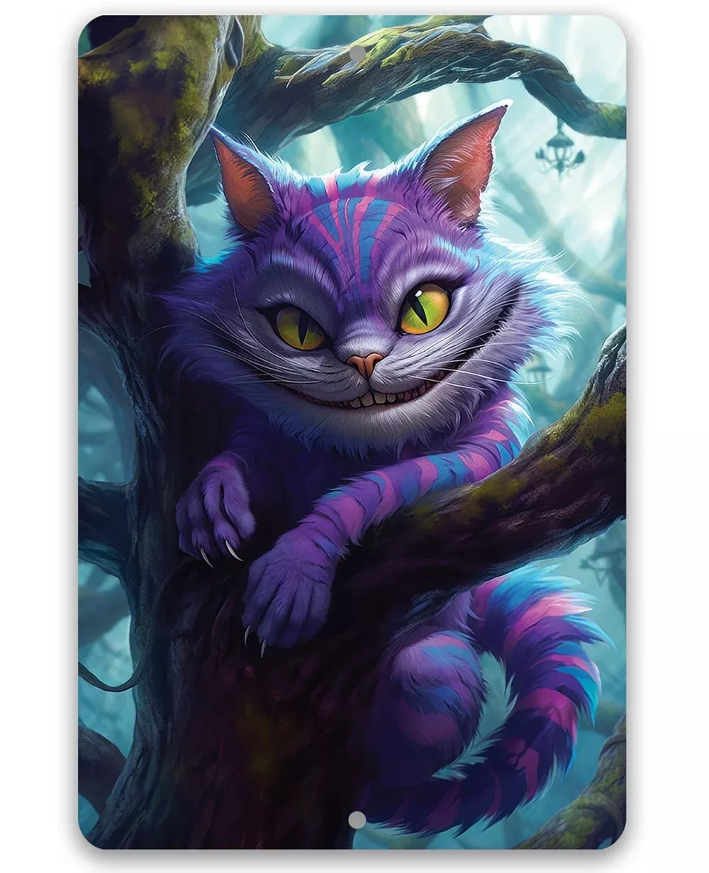 Cheshire Cat - Metal Sign