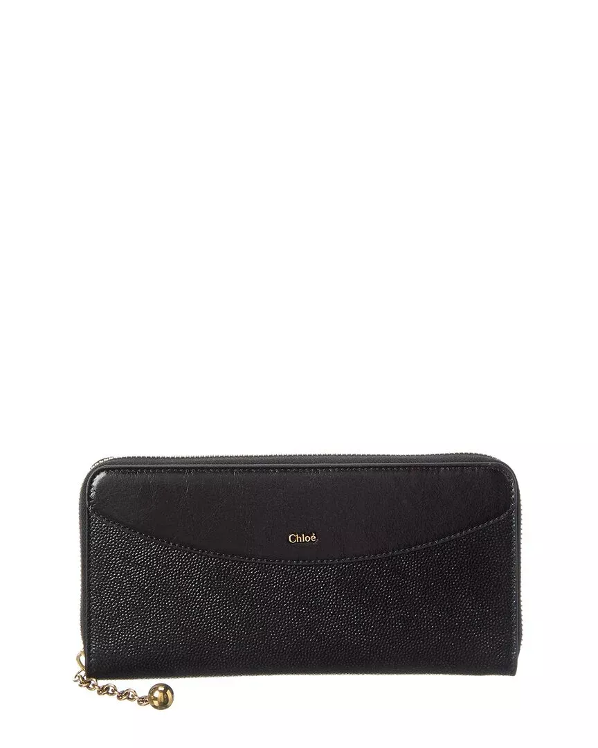 Chloé Leather Zip Around Wallet