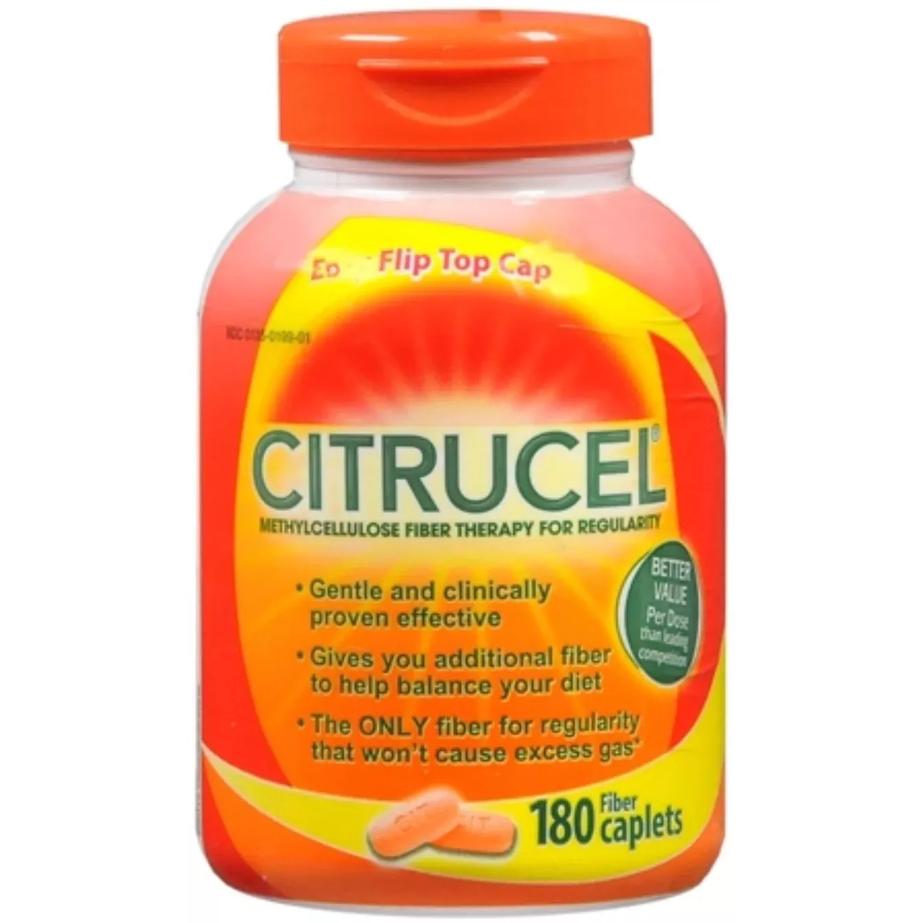 Citrucel Fiber Lax 500 mg Tablet, 180 EA