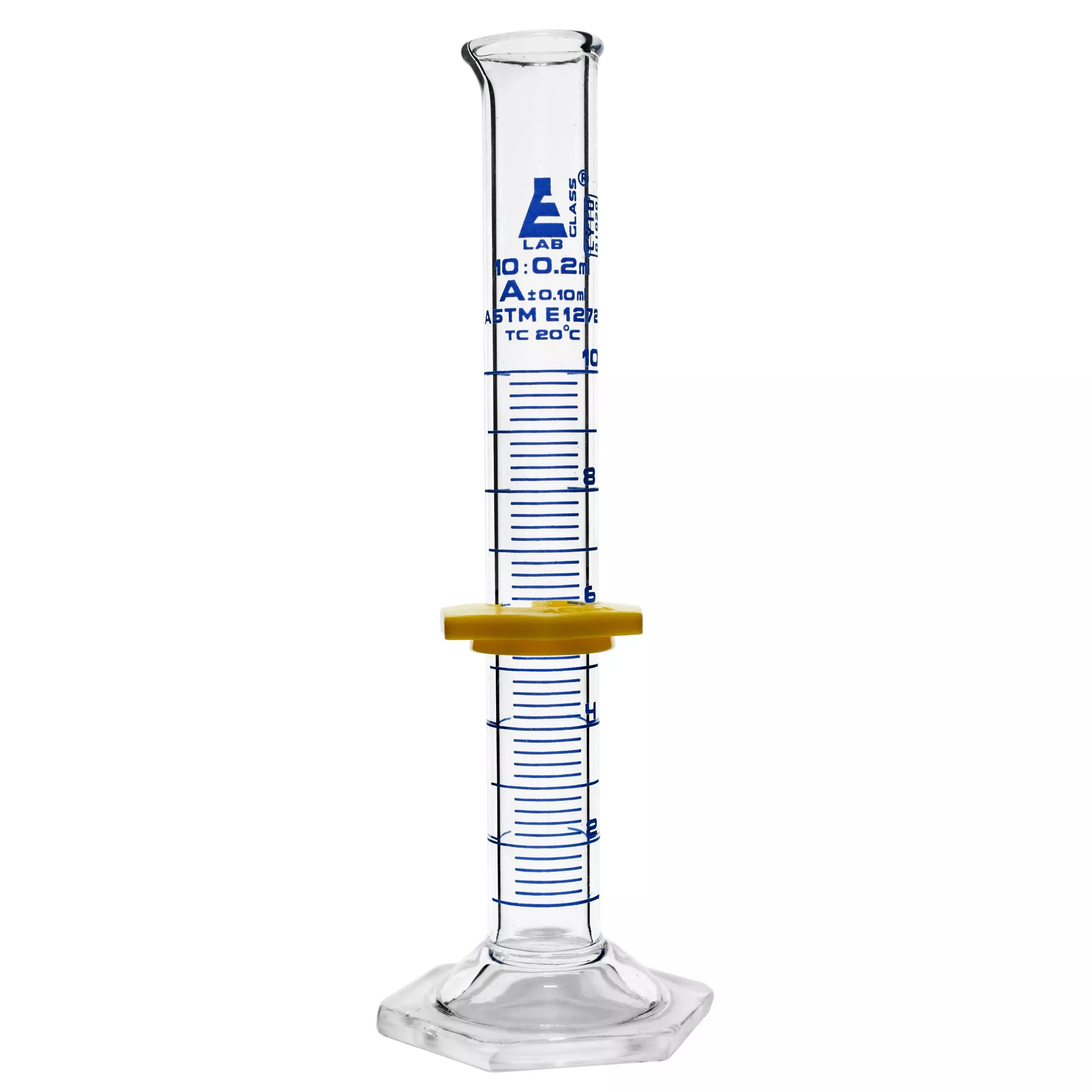 Class A Graduated Glass Cylinder, Single Scale, 10 mL