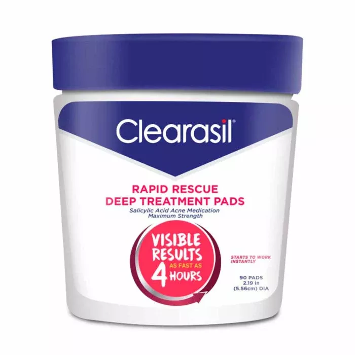 Clearasil Rapid Rescue Deep Treatment Pad, 90-Pack
