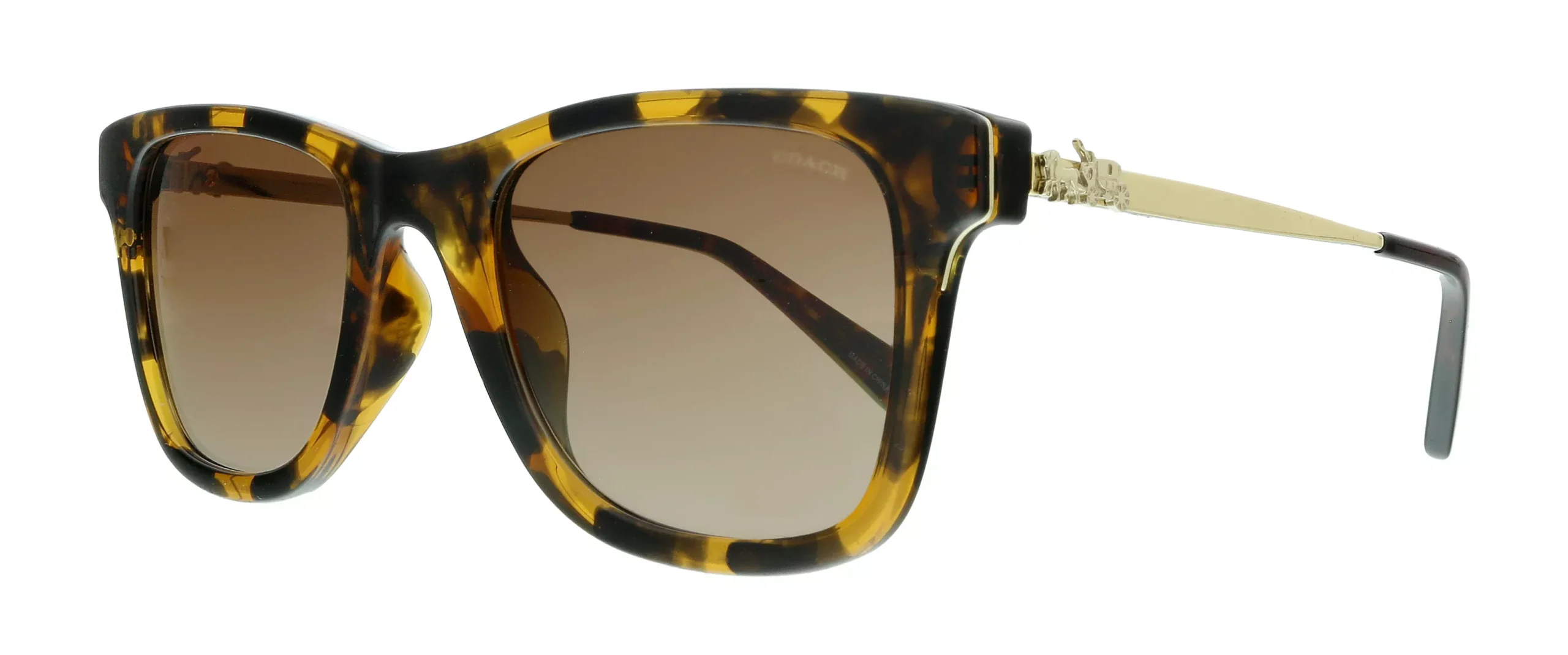 Coach 0HC8279U 512013 Dark Tortoise Rectangle Sunglasses
