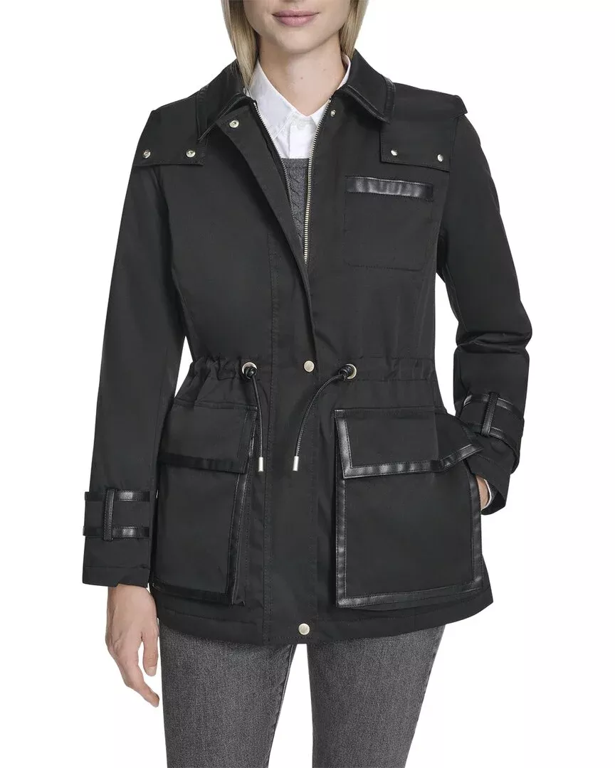 Cole Haan Zip Up Rain Jacket