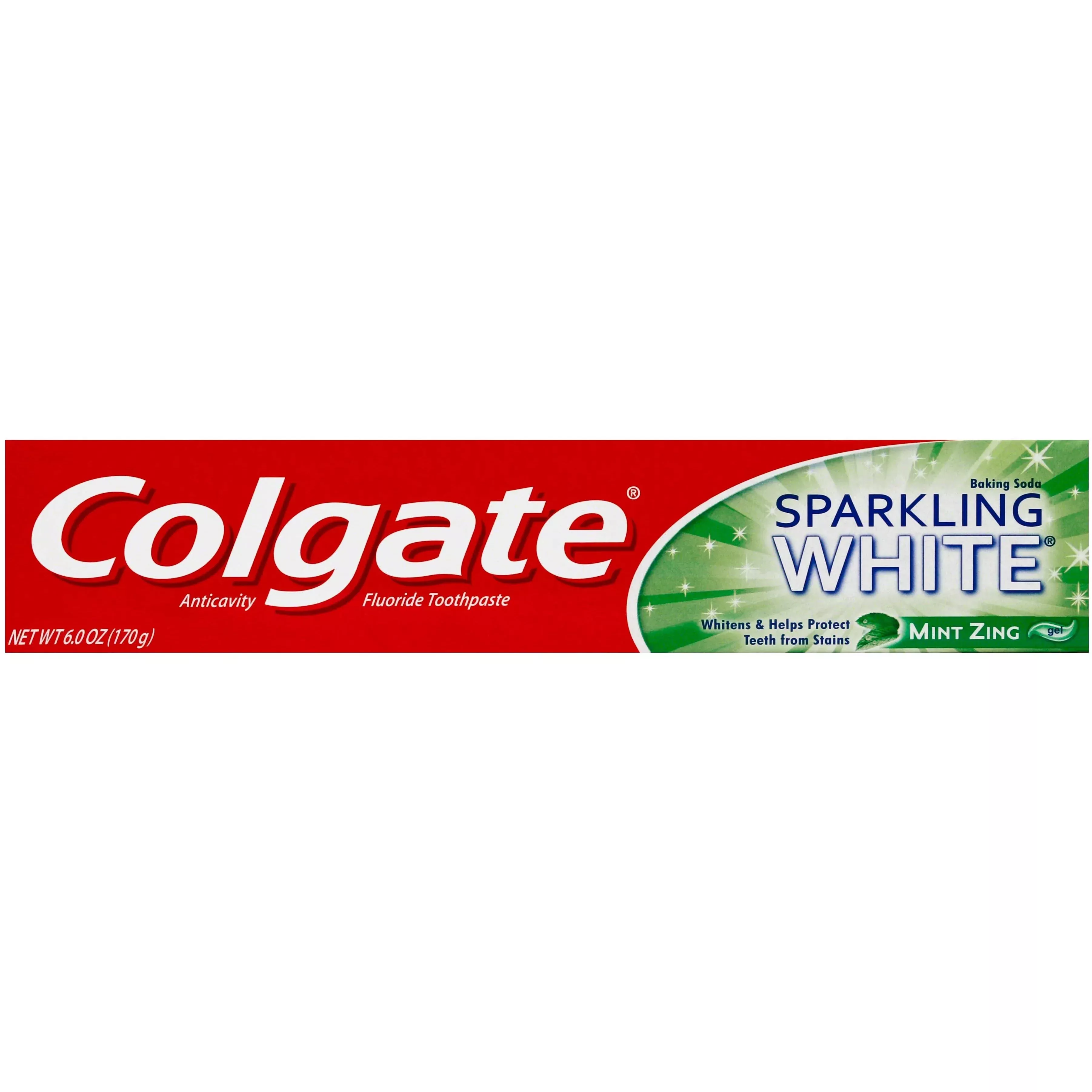 Colgate 0.76% Sparkling White Mint Zing Toothpaste, 6 oz