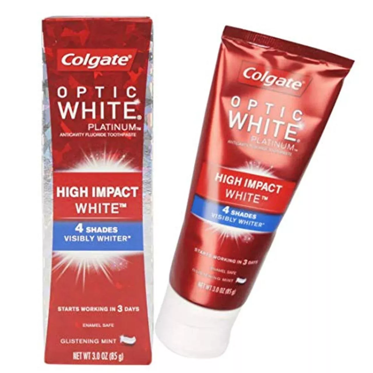 Colgate Optic White Platinum High Impact Whitening Toothpaste - 3oz