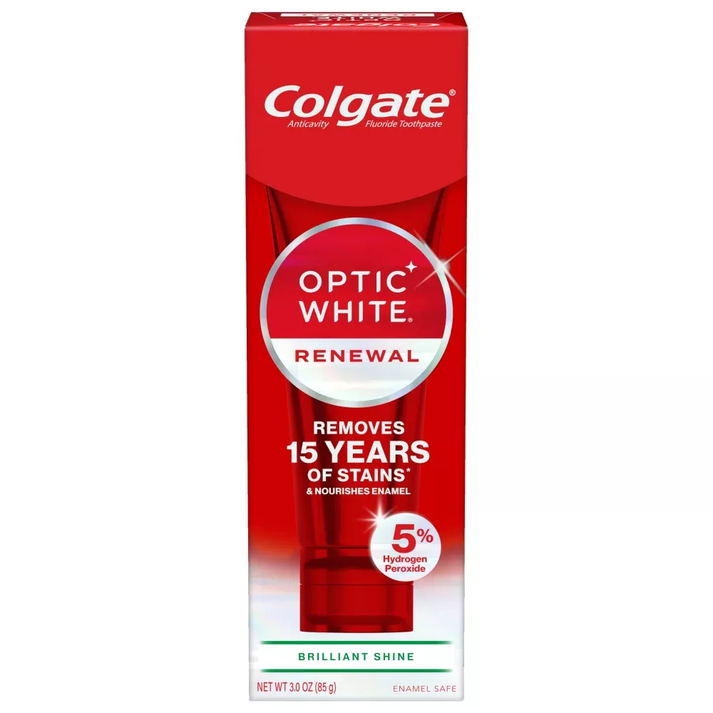 Colgate Optic White Renewal Brilliant Shine Toothpaste, 3.0 Oz