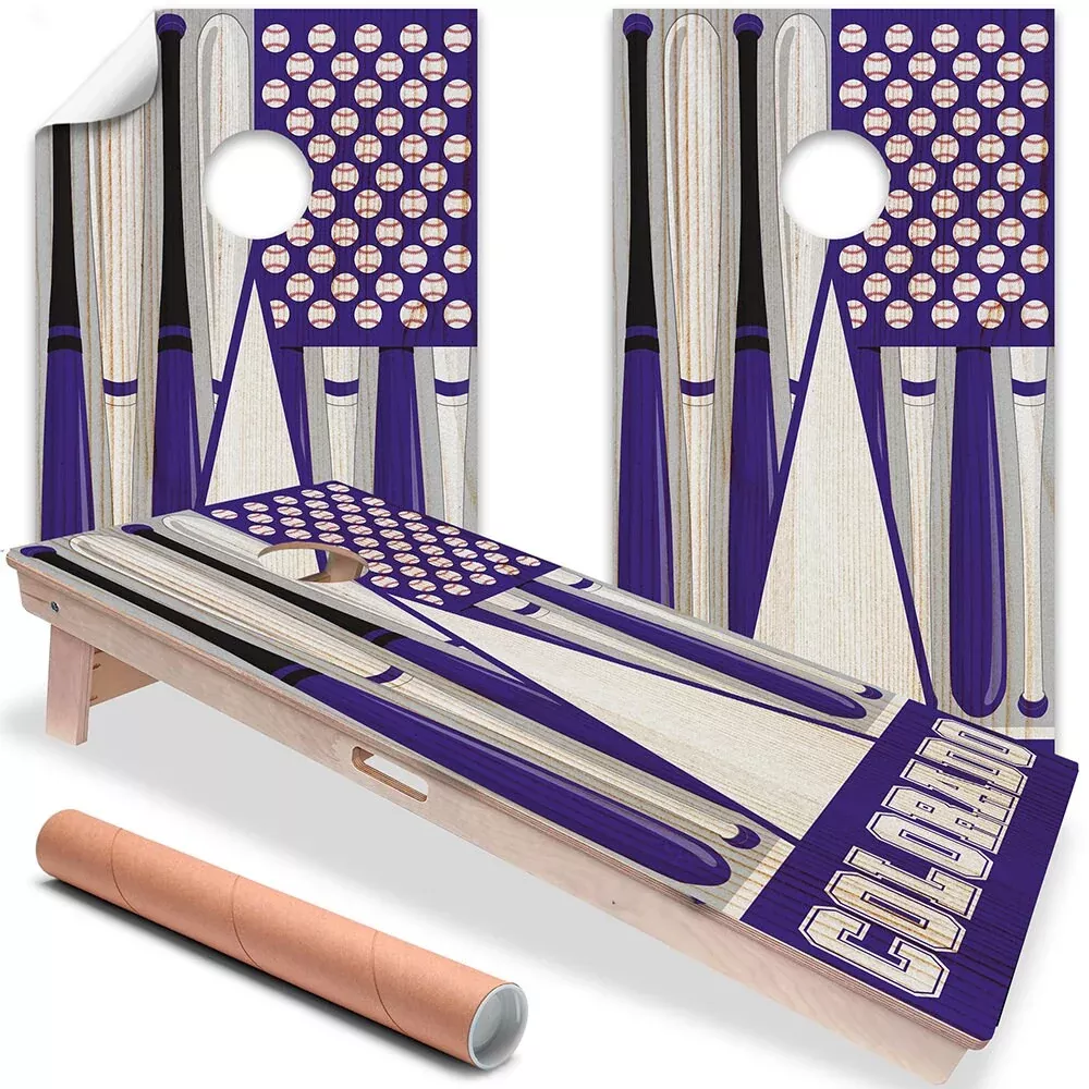 Colorado Baseball - Cornhole Board Wrap - Set of 2