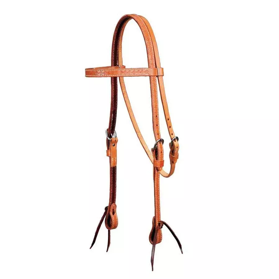 Colorado Gold Basket Stamped Headstall
