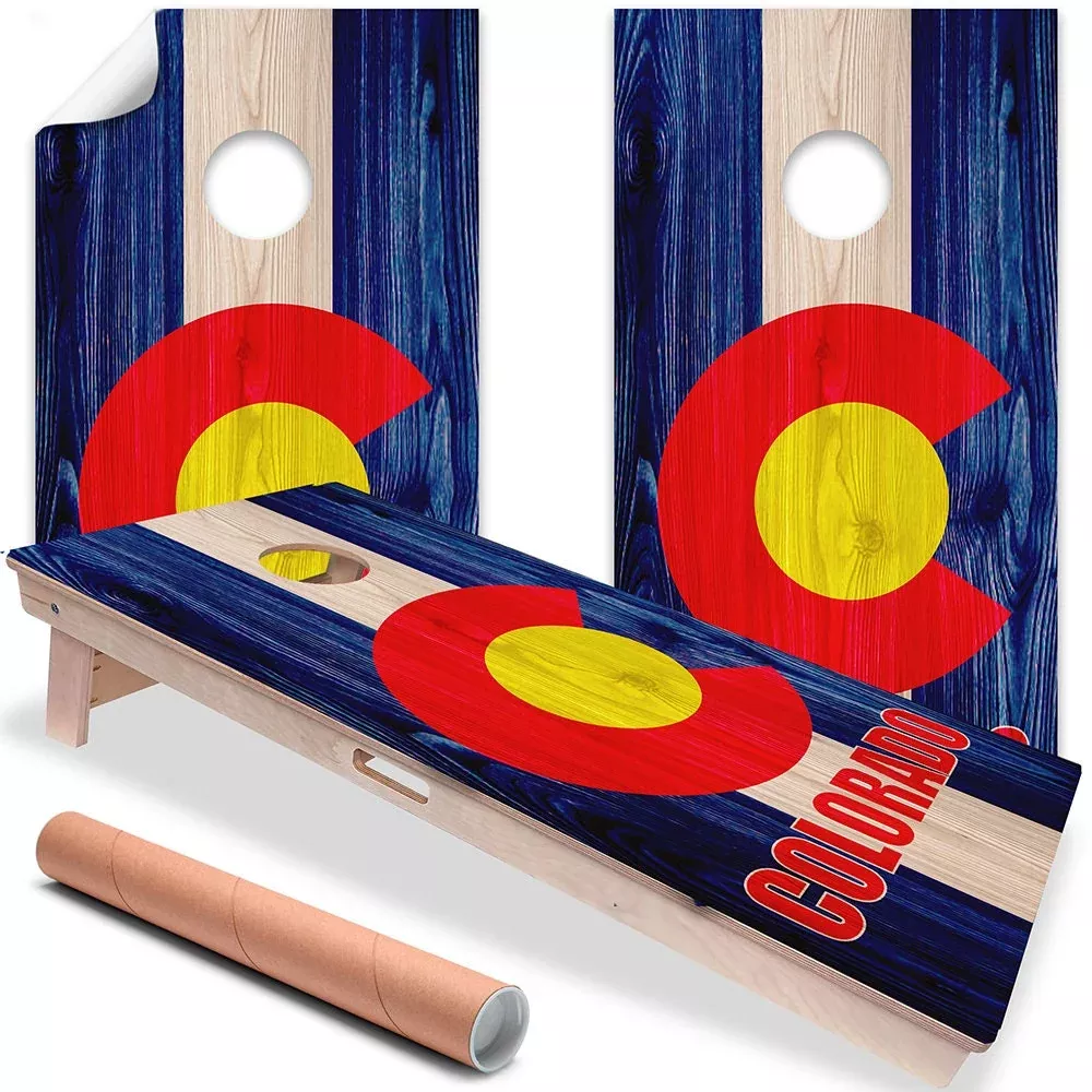 Colorado State - Cornhole Board Wrap - Set of 2
