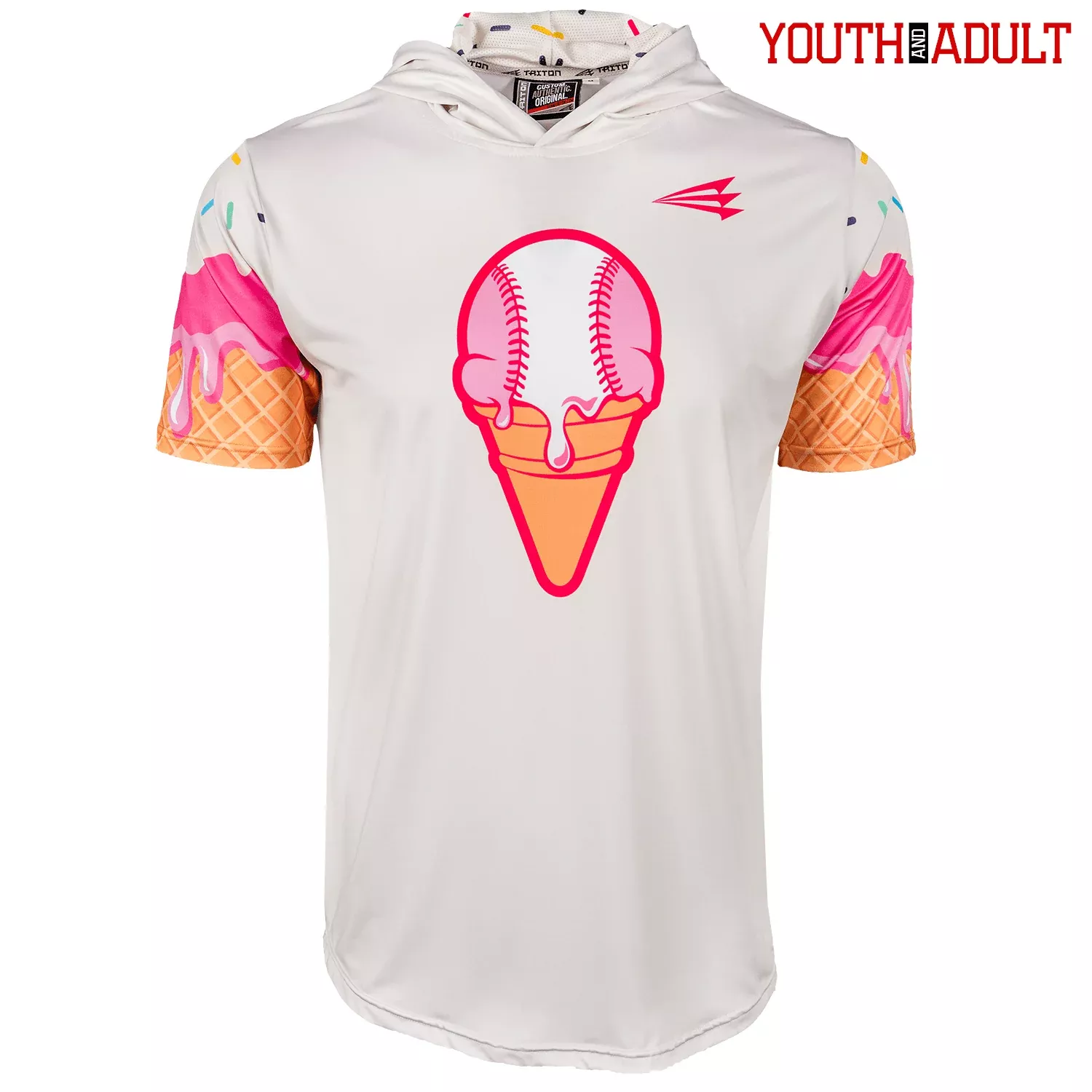 Cream City Baseball Ice Cream HyperMAX Short Sleeve Hoodie