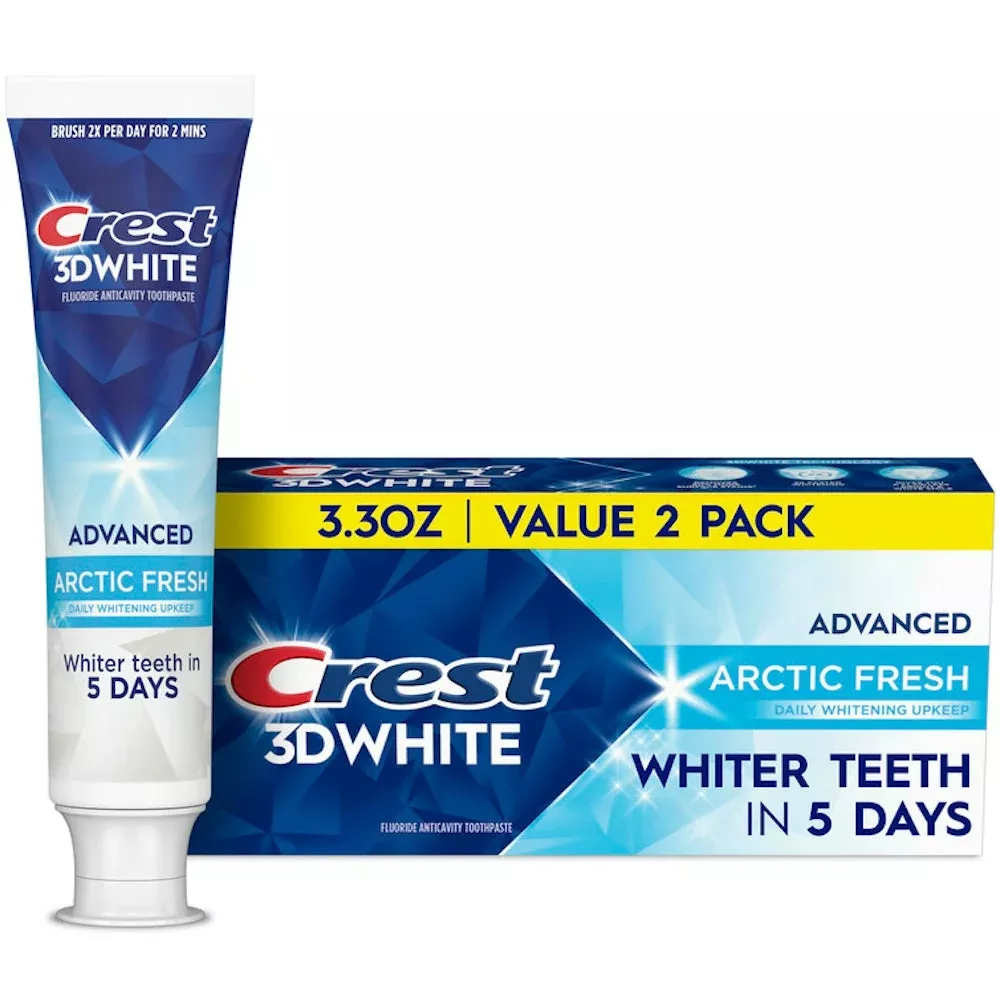 Crest 3D White™ 0.243% Advanced Arctic Fresh Toothpaste, 3.3 oz x 2 EA