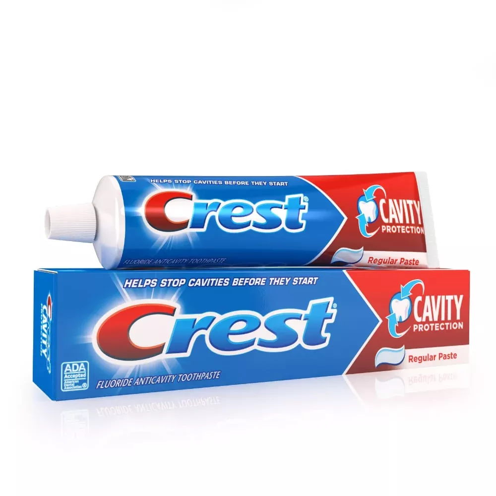 Crest Plus Cavity Protection 0.243% Cool Mint Gel Toothpaste, 5.7 oz