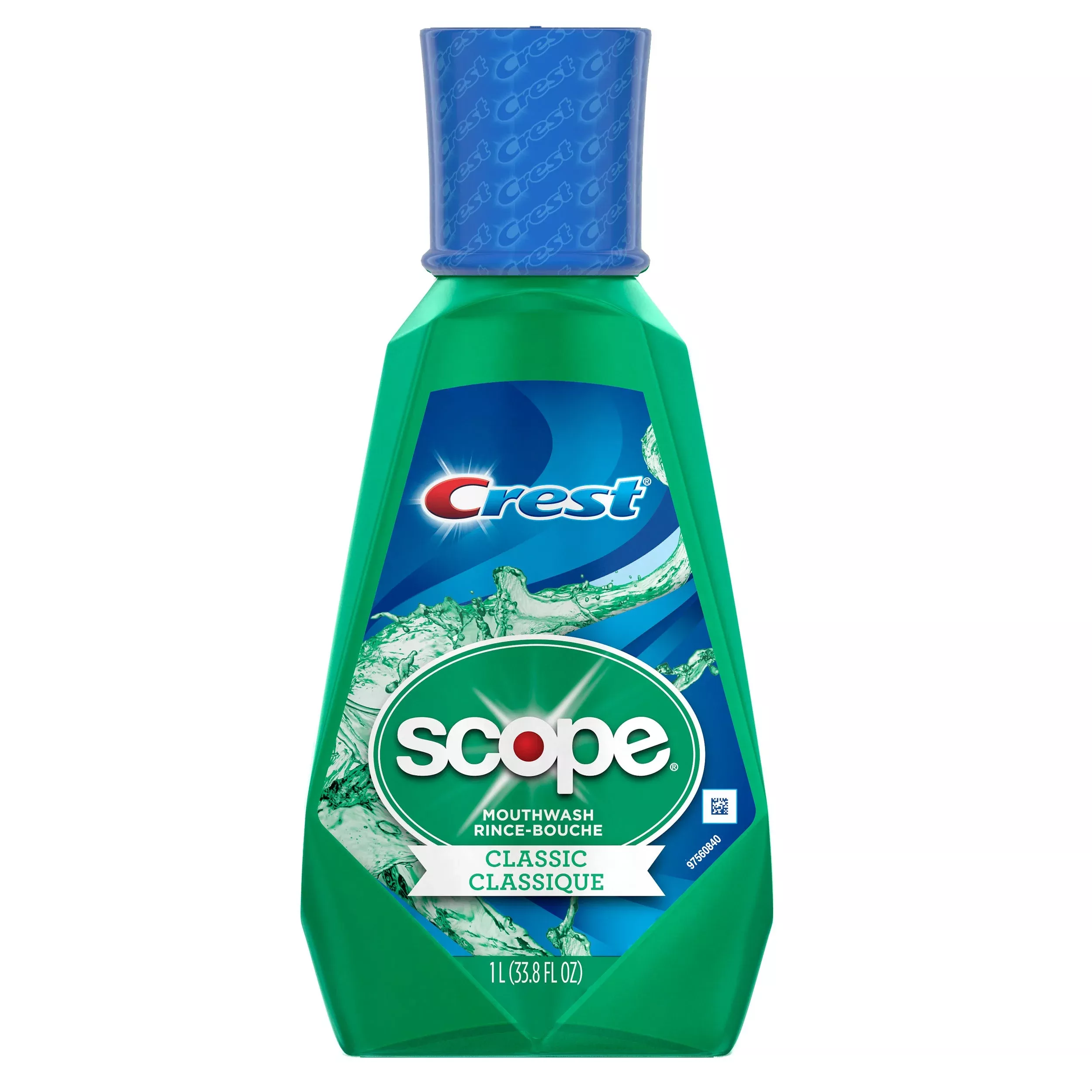 Crest Scope Classic Fresh Mint Mouthwash, 1 L
