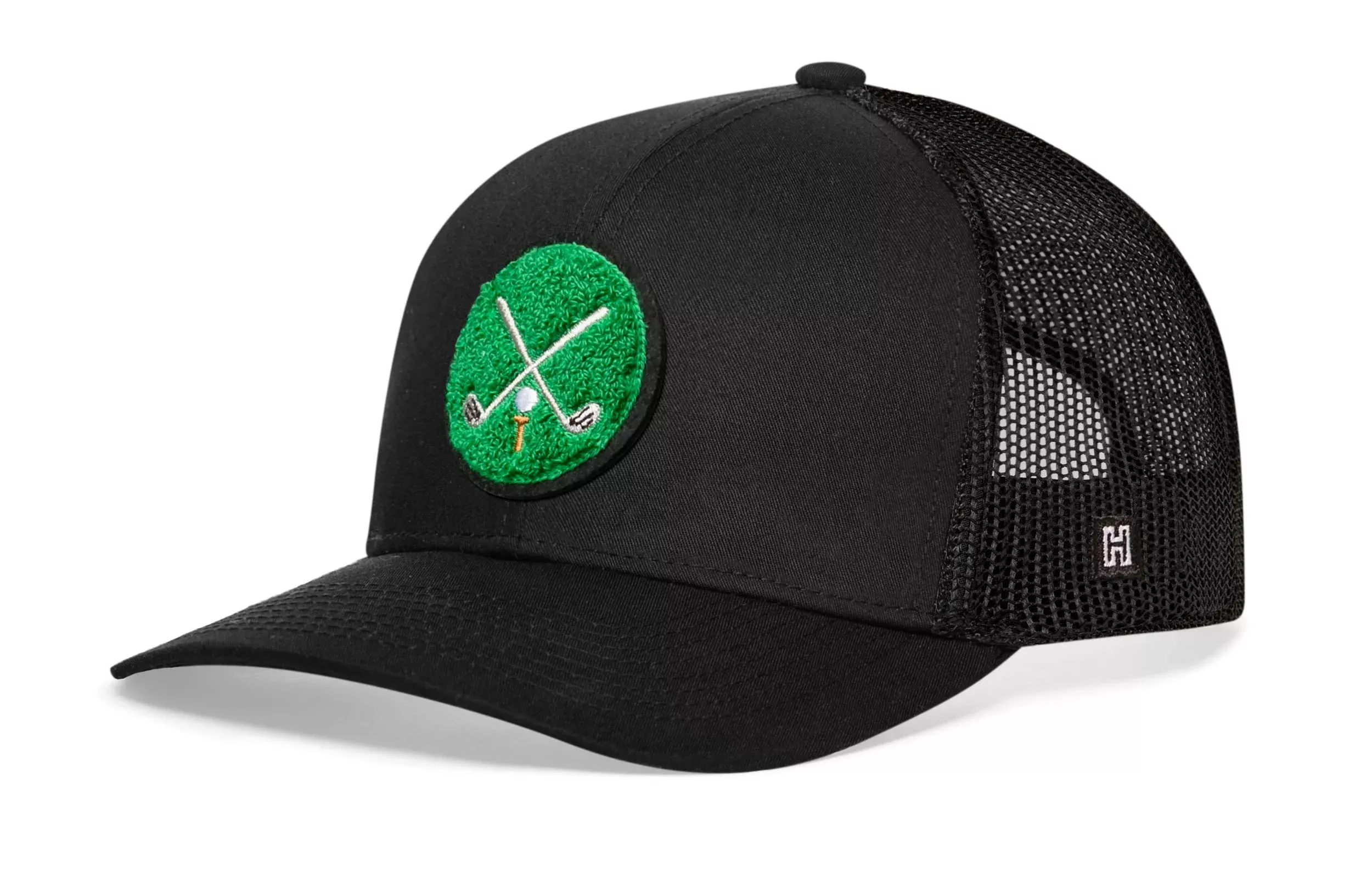 Crossed Clubs Trucker Hat|Golf Snapback
