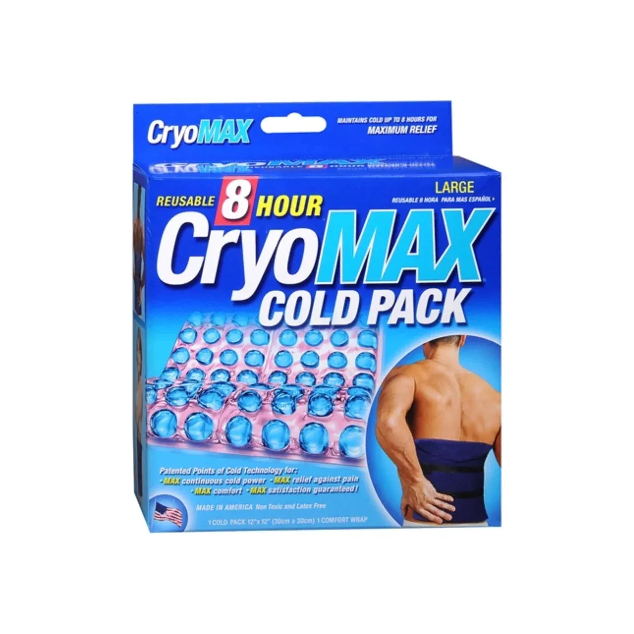 Cryo-Max Large 8-Hour Reusable Cold Pack – 12” x 12”