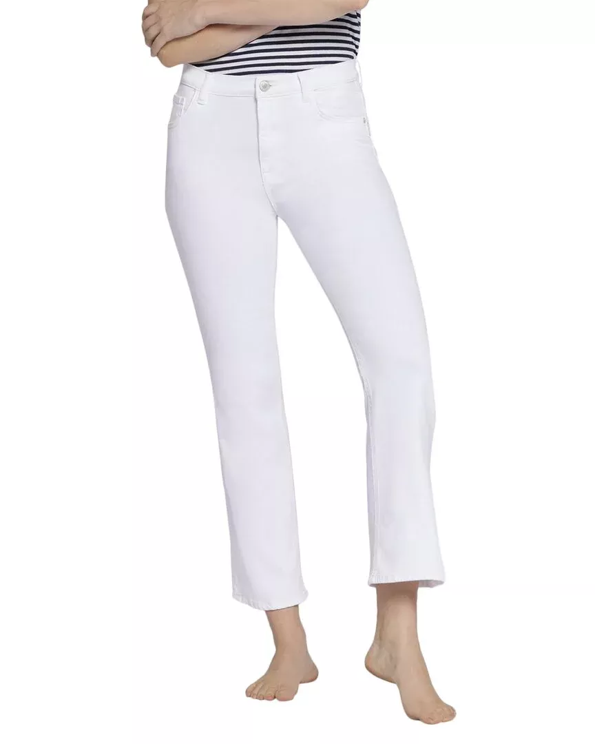 Current/Elliott The Boulevard Crop Boot Optic White Crop Boot Jean
