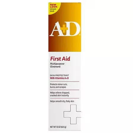 A+D First Aid Multipurpose Ointment Skin Protectant with Vitamins 1.5 oz