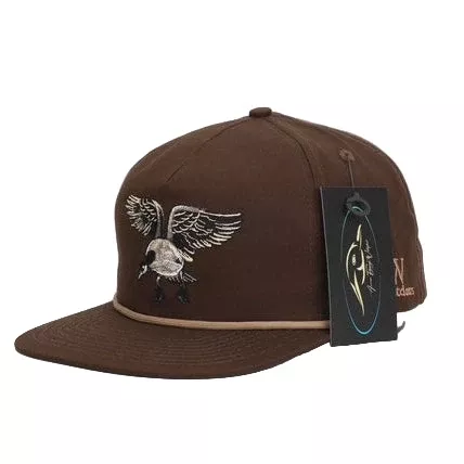 Dark Brown Goose RipStop Hat