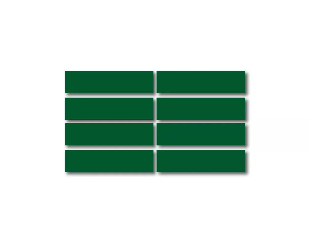 DARK GREEN REFLECTIVE HELMET BAR 8 PACK
