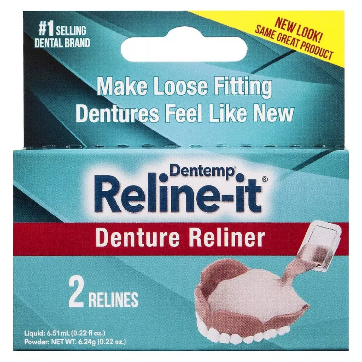Dentemp Reline-It Denture Reliner, 0.22 oz