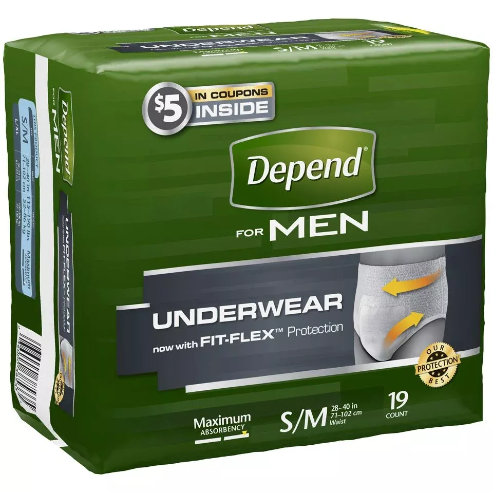 Depend Fresh Protection™ Men's Maximum Absorbency Underwear, Small/Medium, 19-Pack