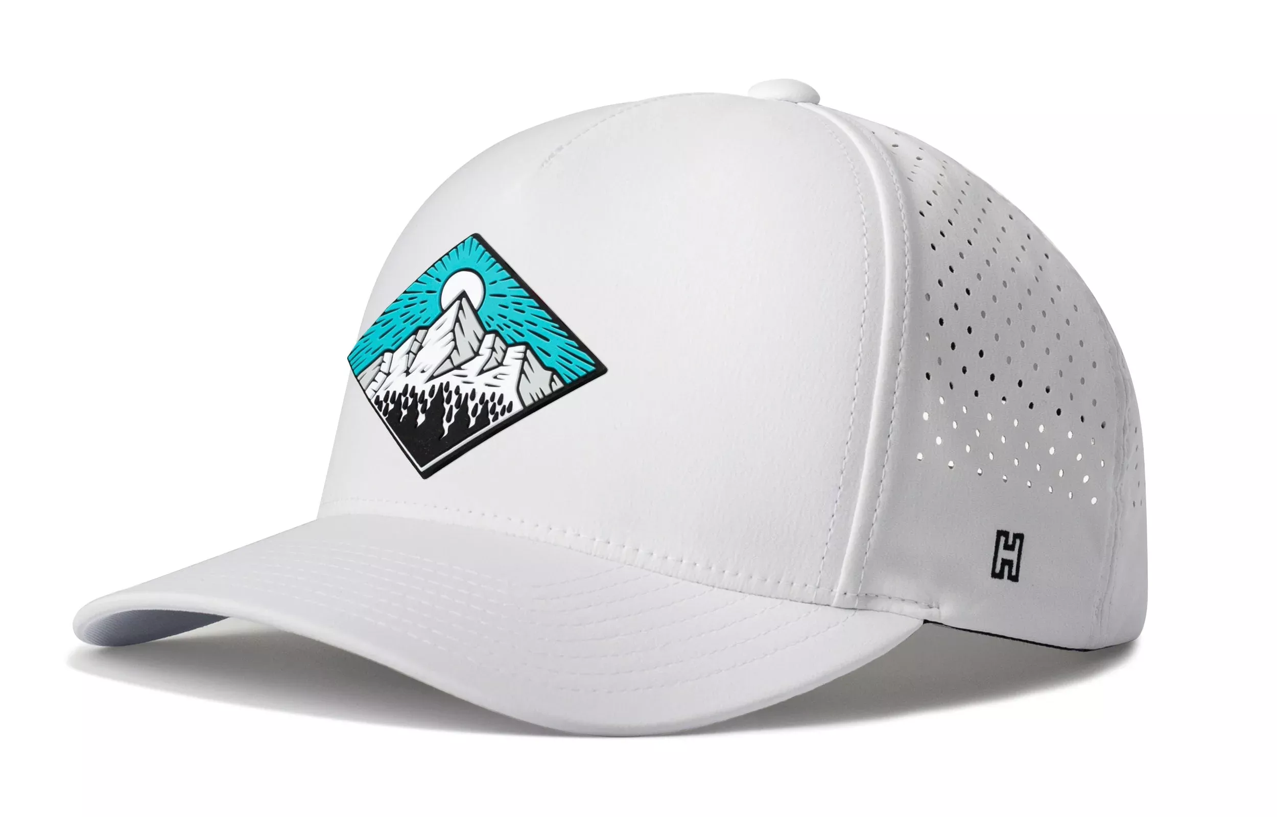 Diamond Mountain and Trees Performance 5-Panel Hat|Outdoors Flexfit Snapback