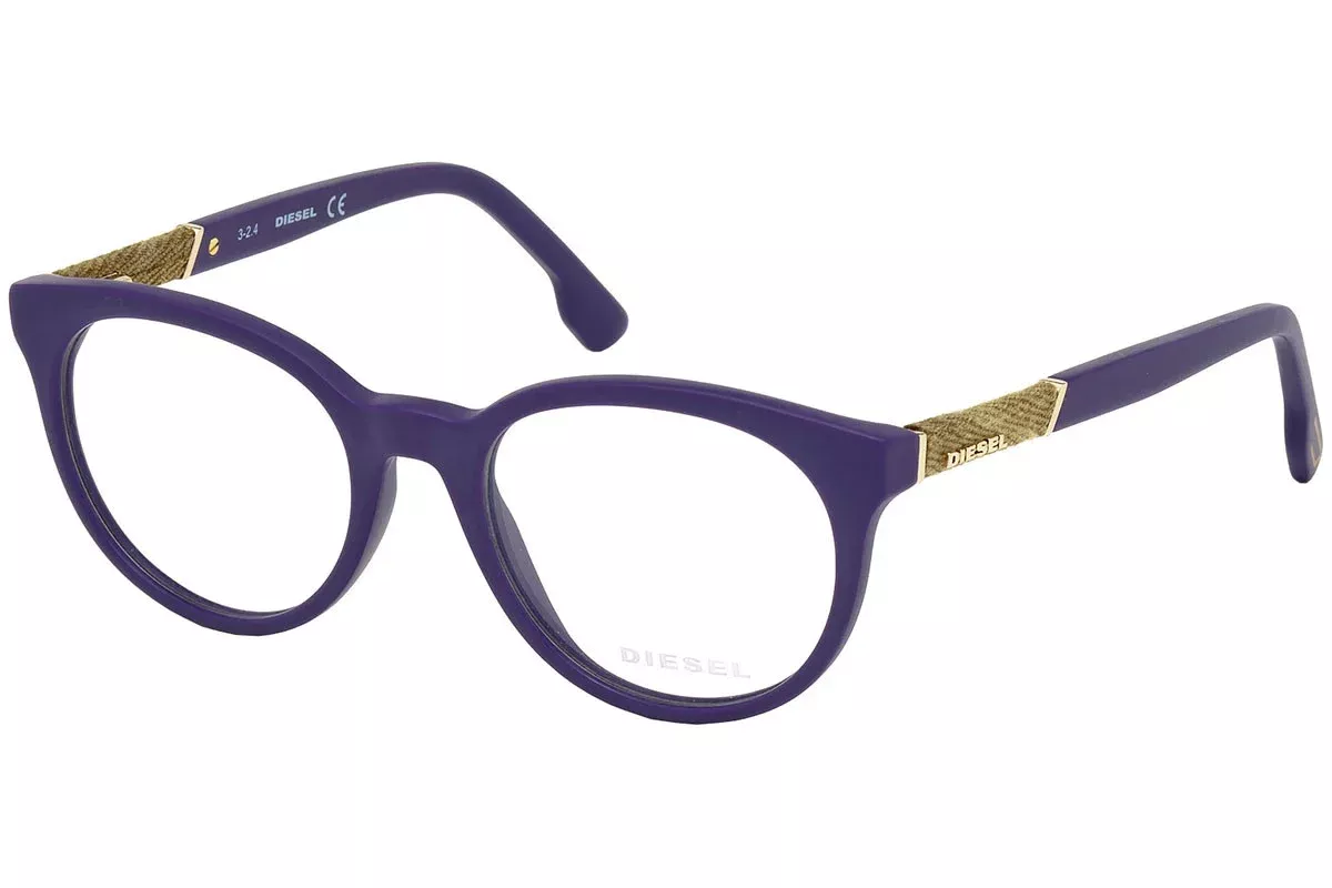 Diesel Purple Rectangle DL5156 082 Eyeglasses