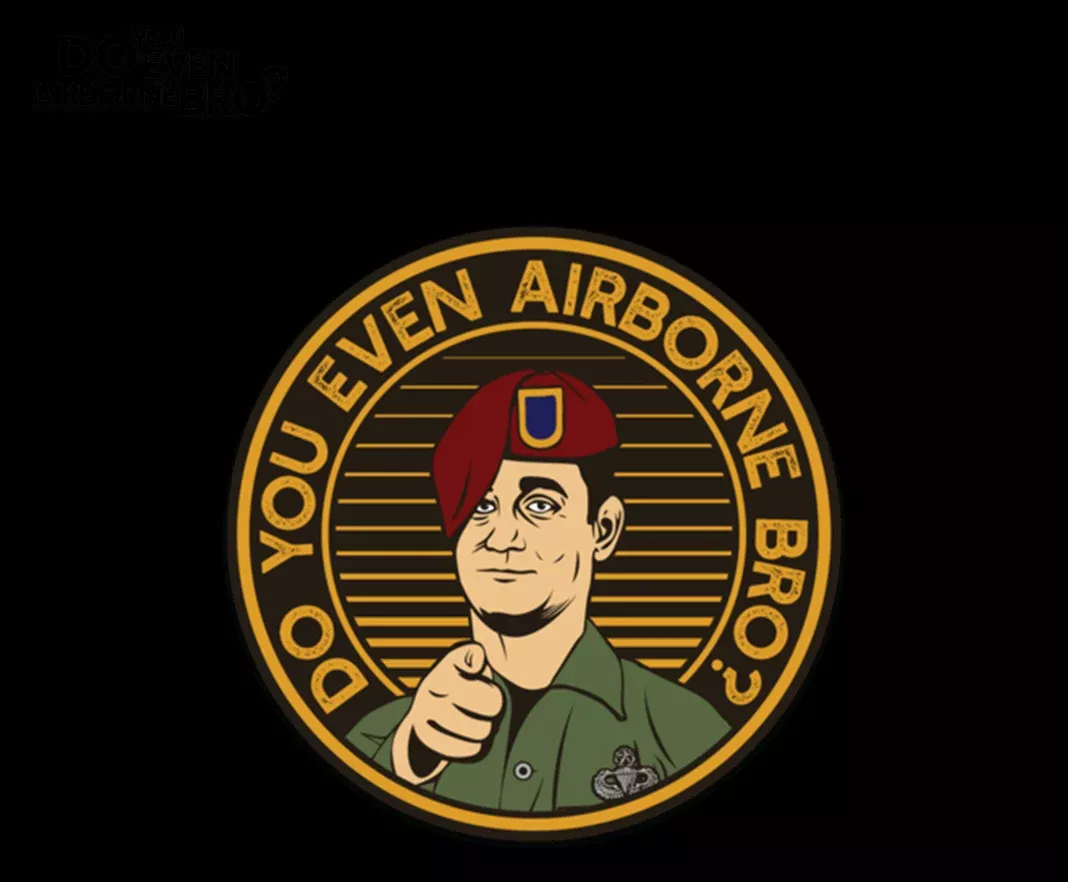 Do You Even Airborne Bro? Sticker