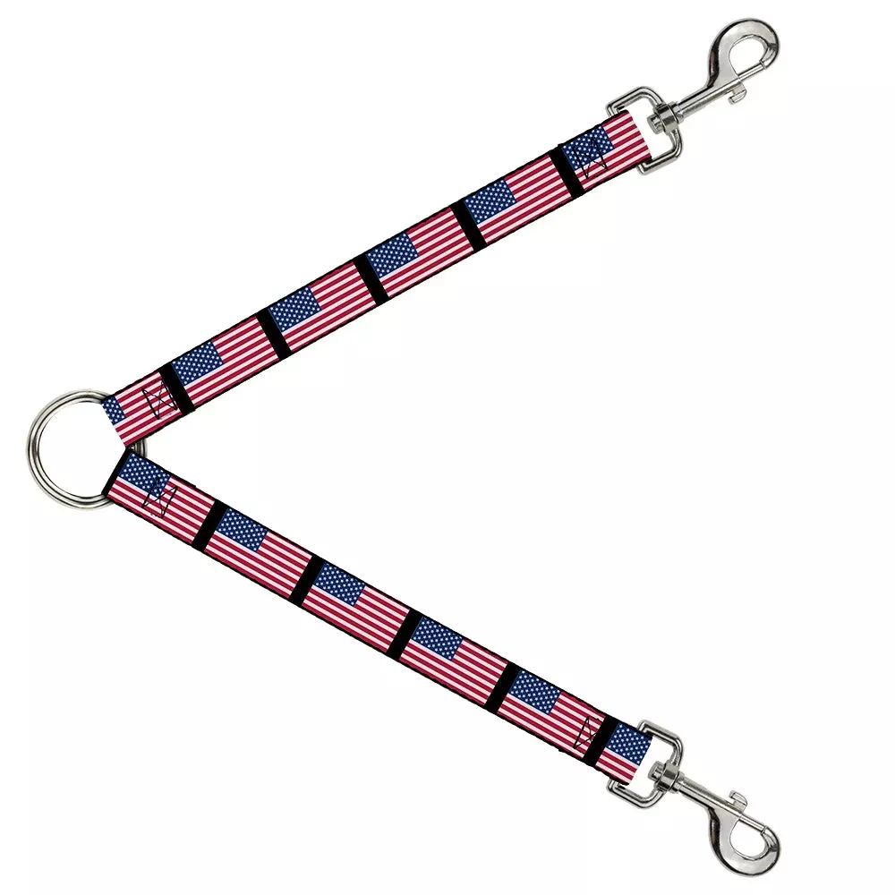 Dog Leash Splitter - United States Flags