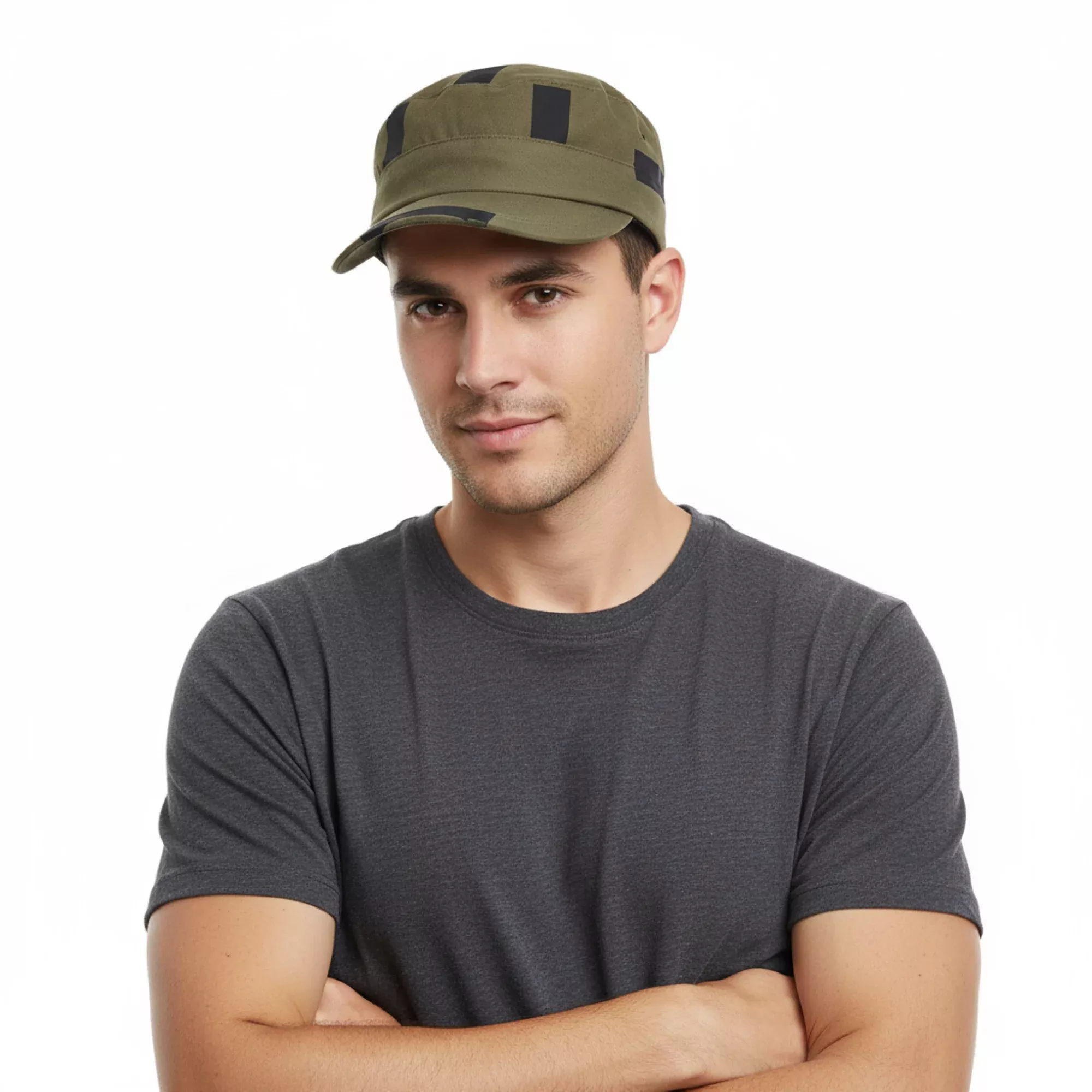 Dolce & Gabbana Black/Beige Military-StyleCap