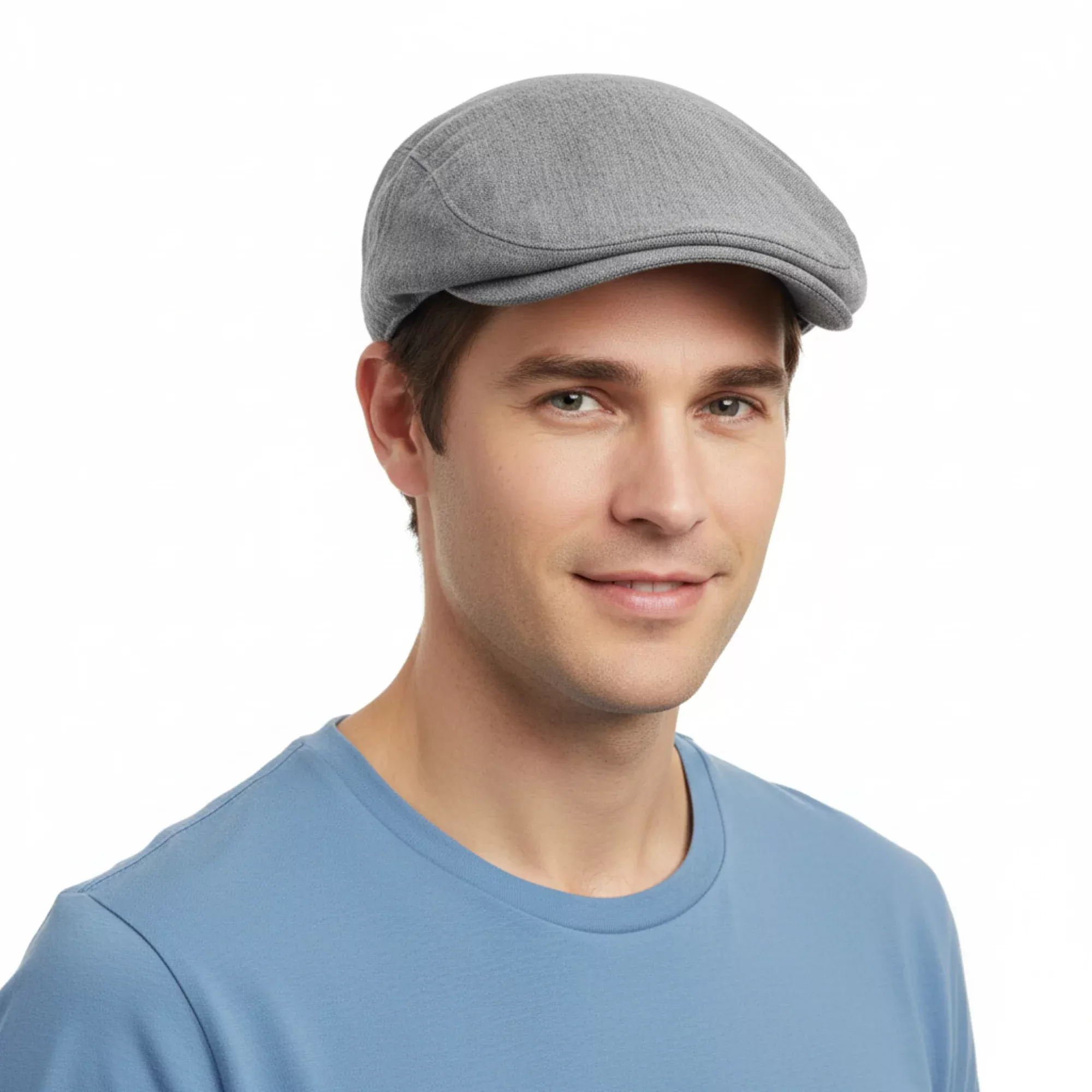 Dolce & Gabbana Light Grey Light Linen Flat Cap-58