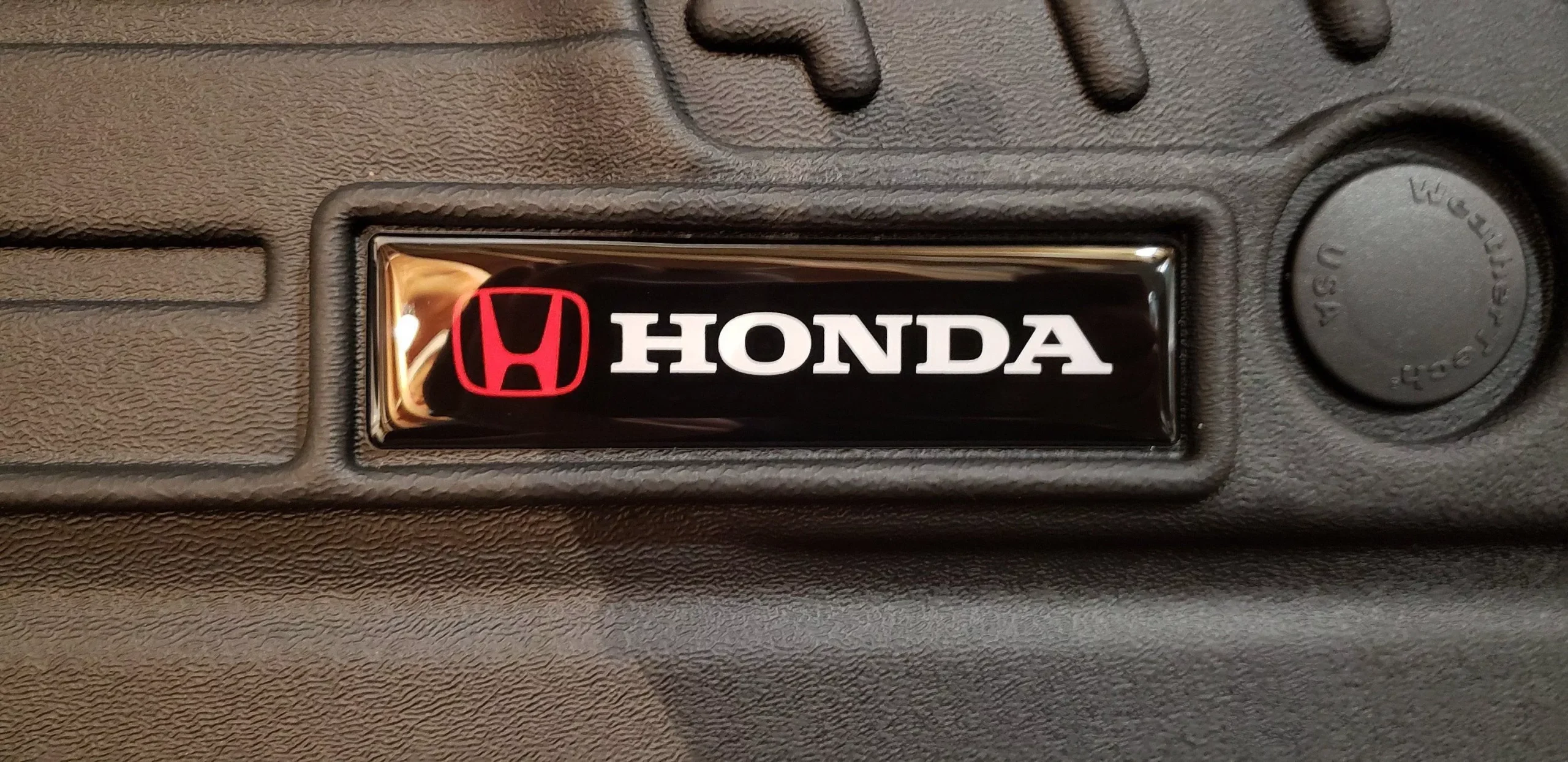 Domed Honda Emblem Inserts for Weathertech Floor Mats (Single)