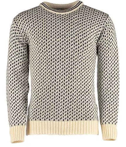 Dover Crew Neck Sweater - Classic Norwegian Pattern