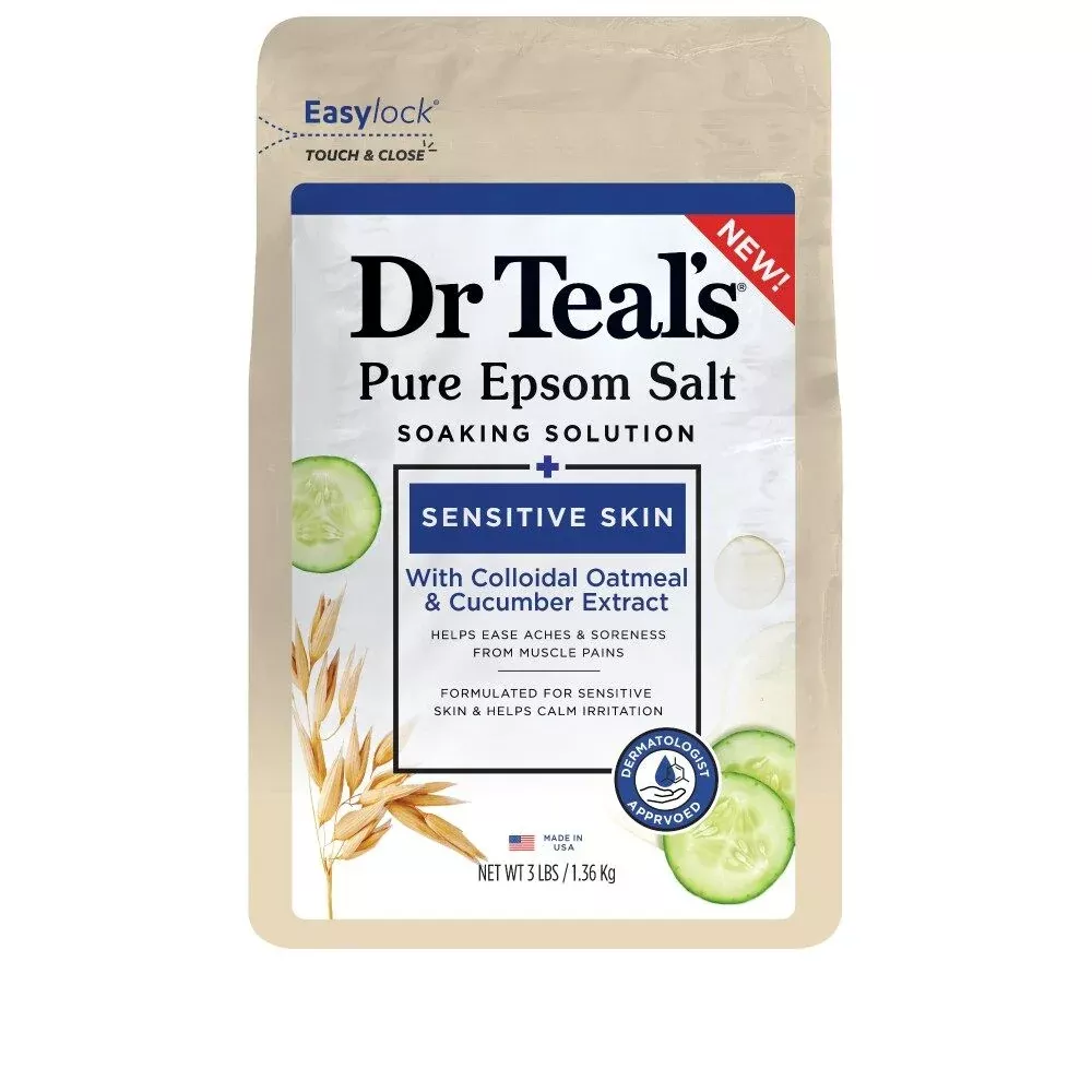 Dr Teal's Epsom Salt Soaking Solution (Sensitive Skin - 3 Lbs)