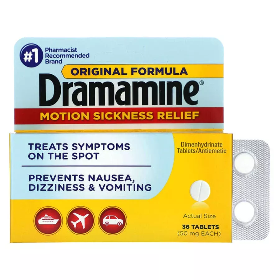 Dramamine 50 mg Tablet, 36 EA