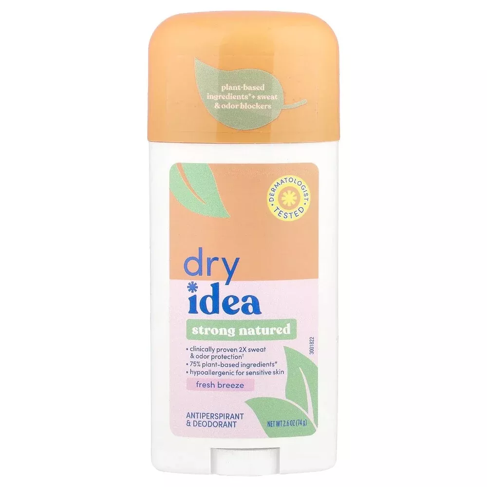 Dry Idea Strong Natured Plant-Based Invisible Solid Antiperspirant & Deodorant 2.6 Oz