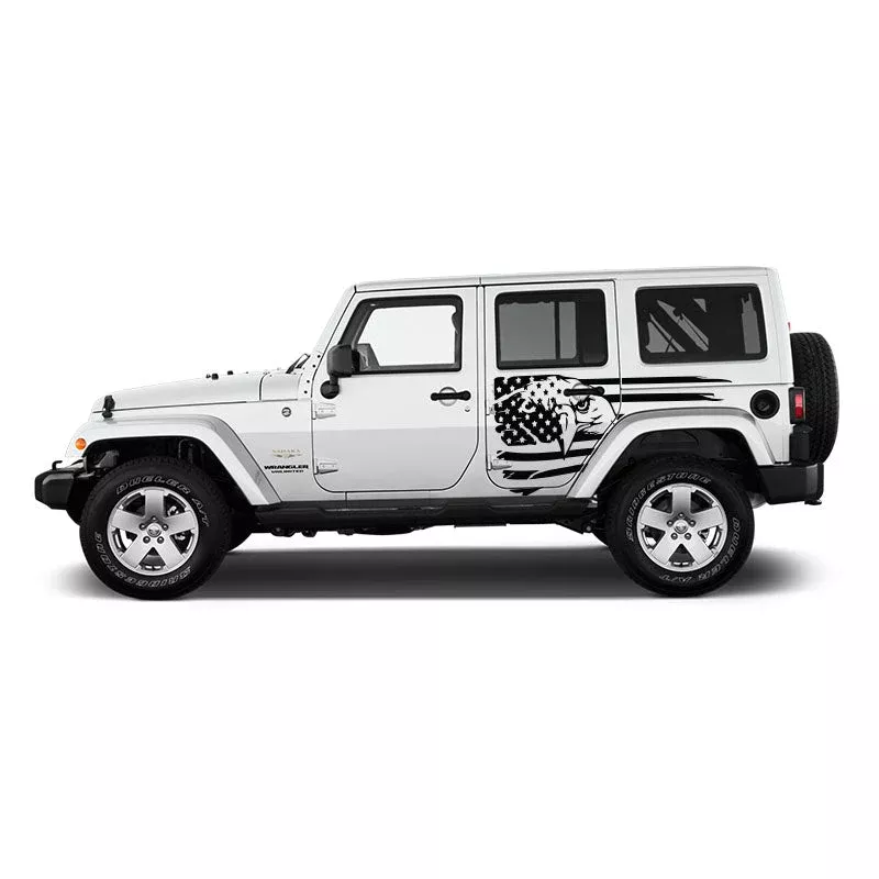 Eagle Flag Jeep Graphic