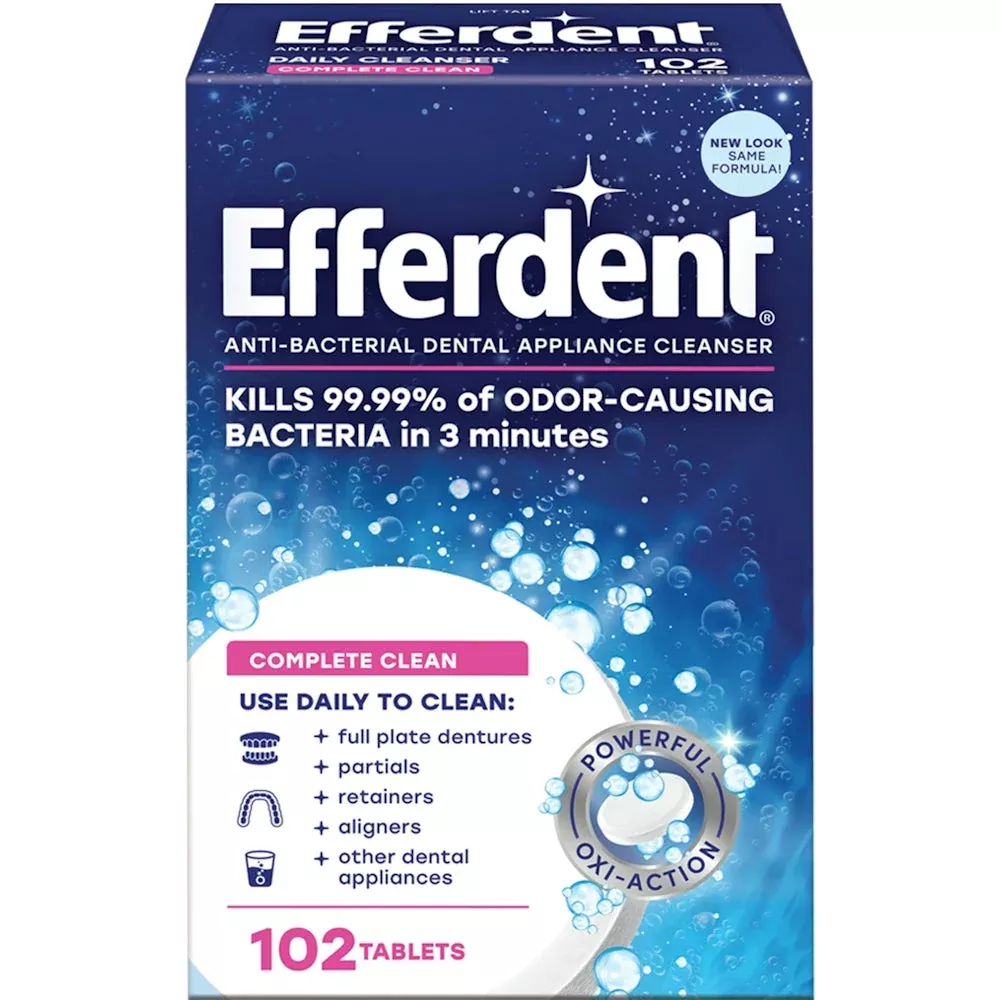 Efferdent Complete Clean Tablet, 102 EA