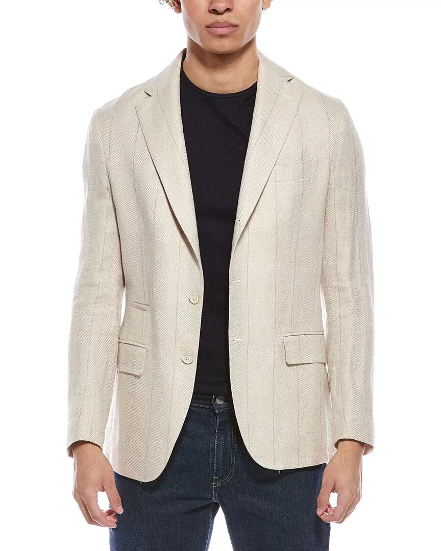 Eleventy Linen & Wool-Blend Jacket